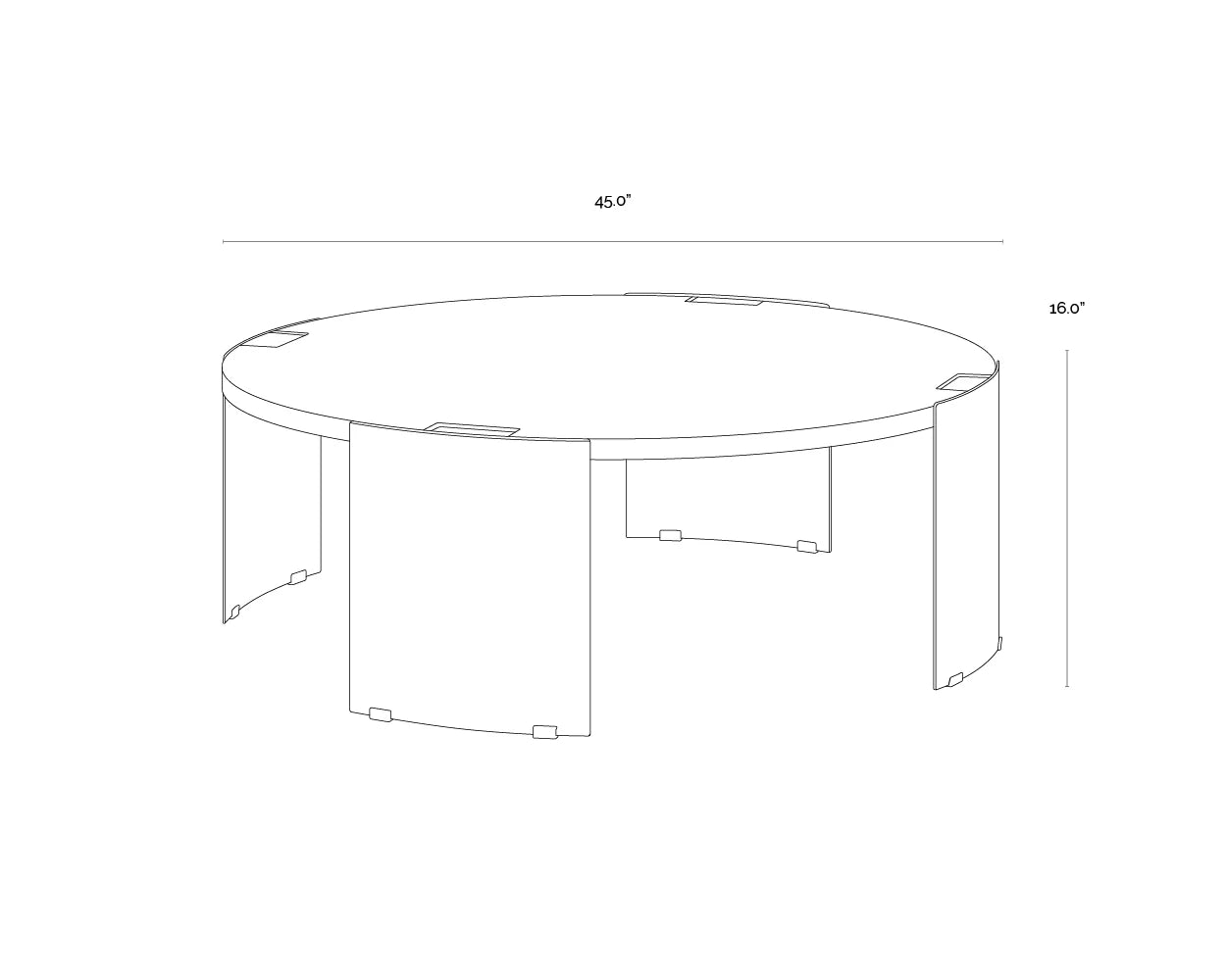 Sunpan Furniture - Gallus Coffee Table
