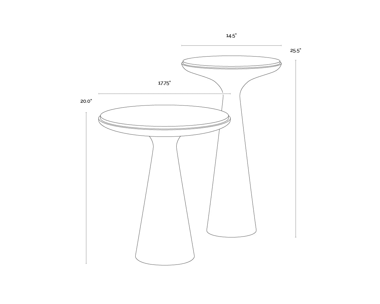 Sunpan Furniture - Chizu Nesting End Tables (Set Of 2)