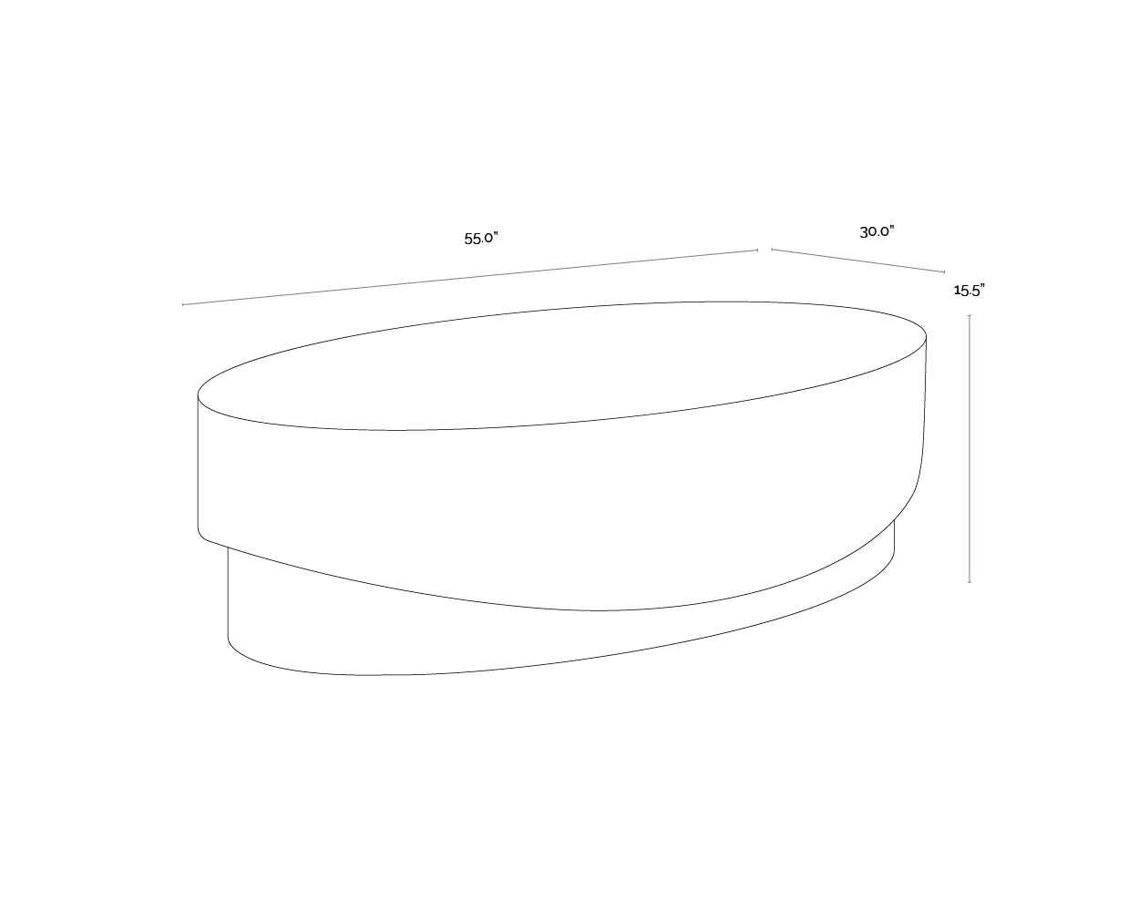 Sunpan Furniture - Leda Coffee Table