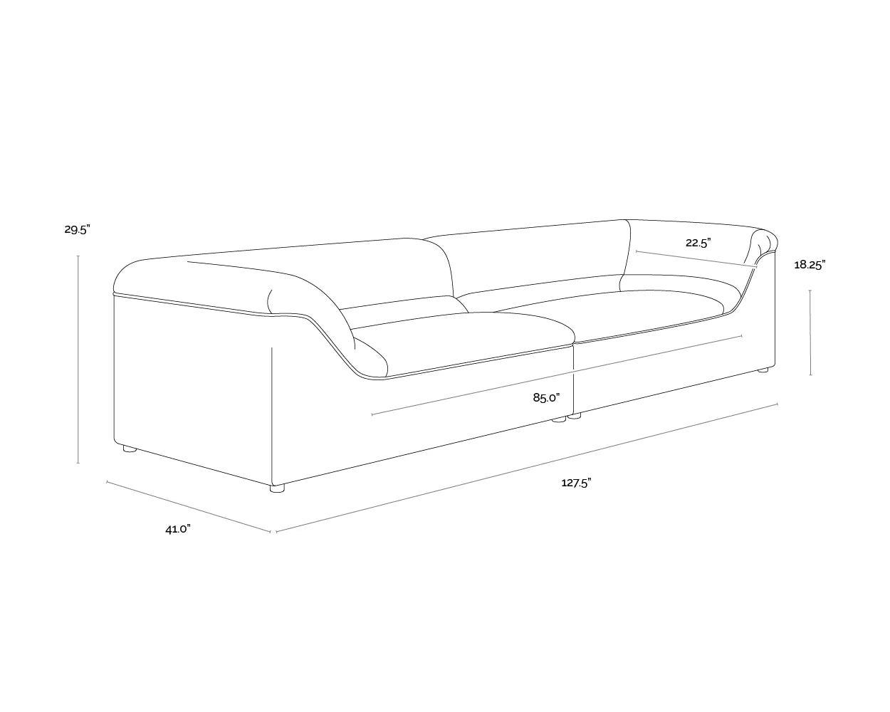 Sunpan Furniture - Gladys Sofa