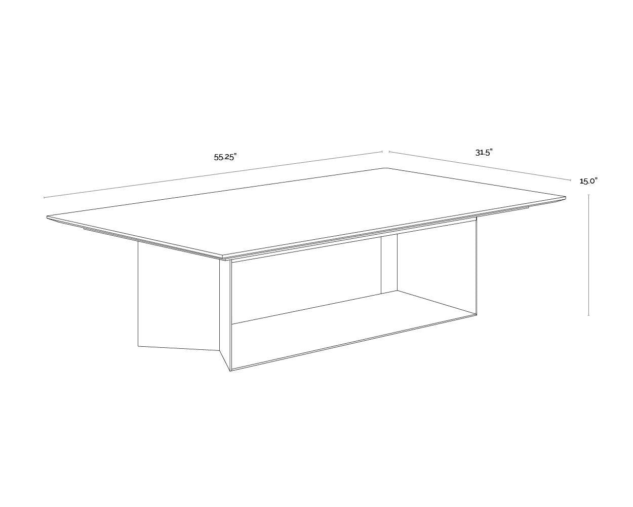 Sunpan Furniture - Soleen Coffee Table