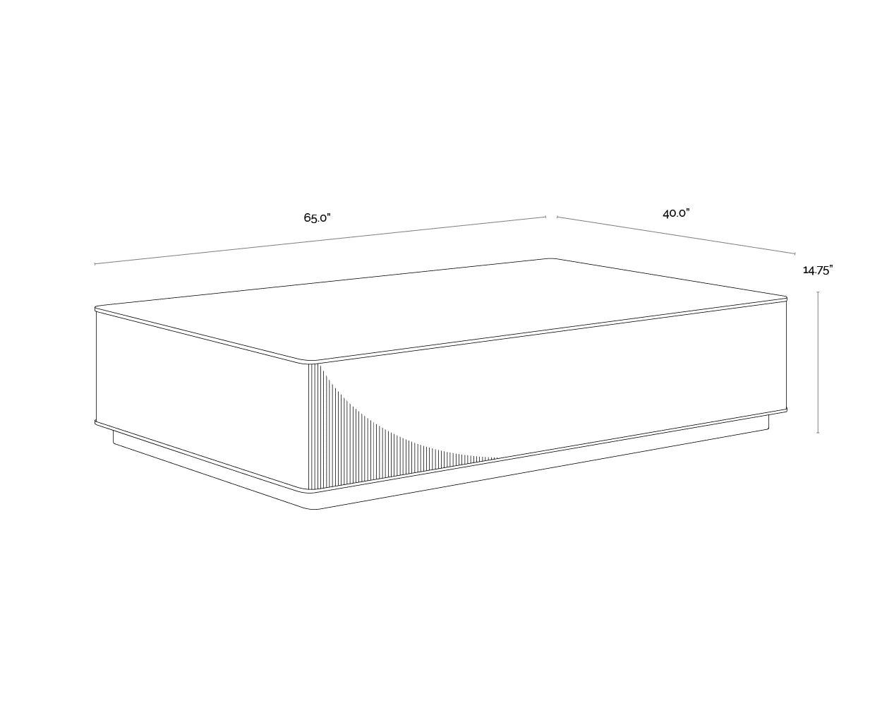 Sunpan Furniture - Kalla Coffee Table - Rectangular