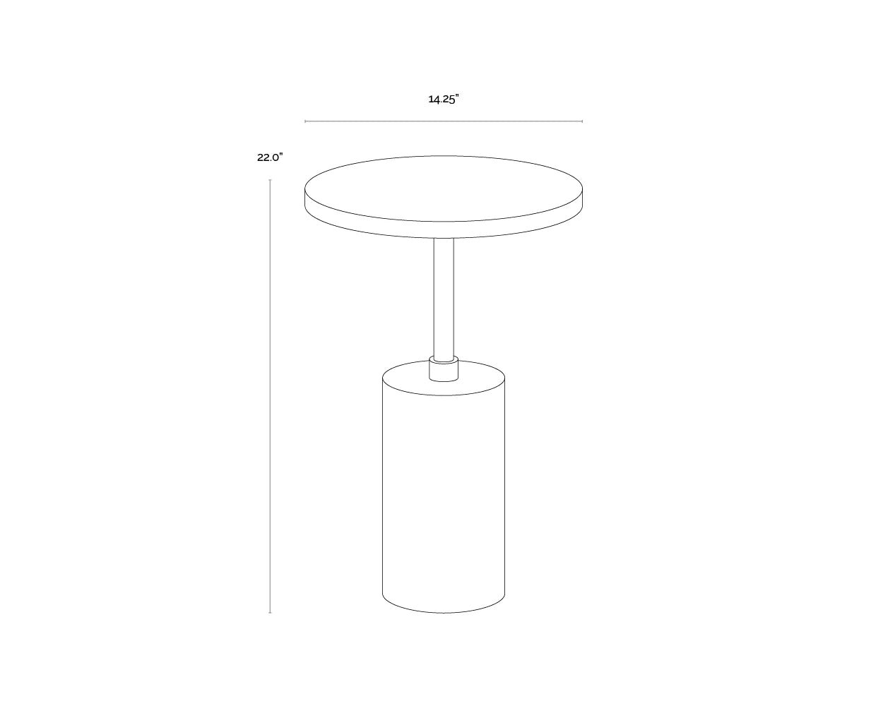 Sunpan Furniture - Saldo End Table