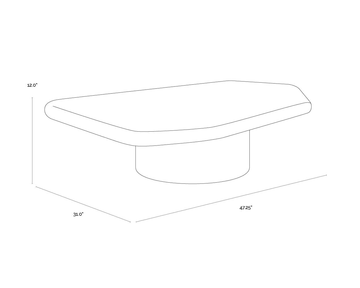 Sunpan Furniture - Detti Coffee Table - Large