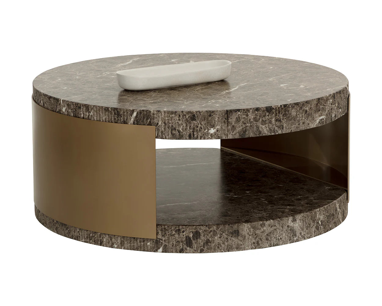 Sunpan Furniture - Cavette Coffee Table - Marble Look
