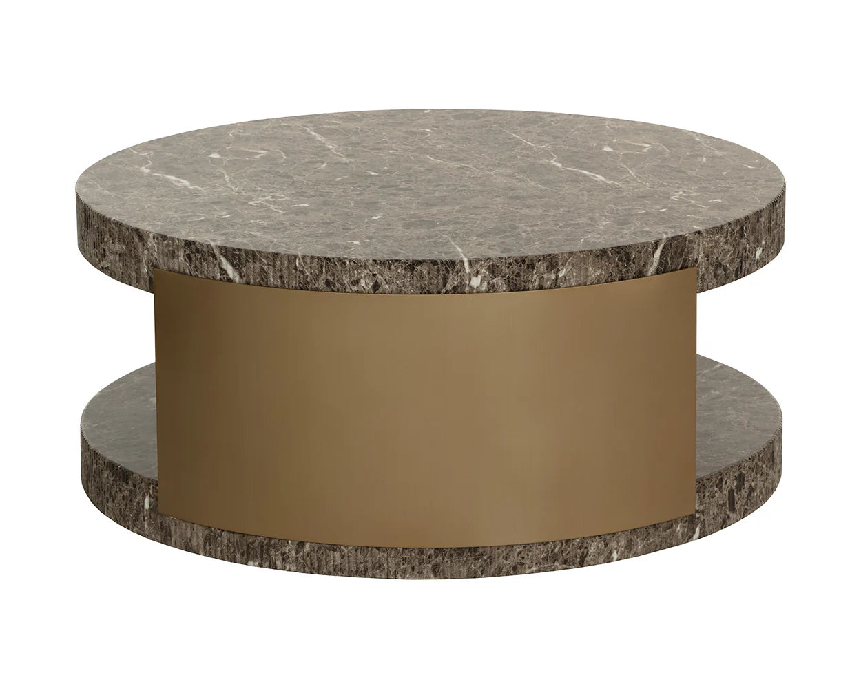 Sunpan Furniture - Cavette Coffee Table - Marble Look
