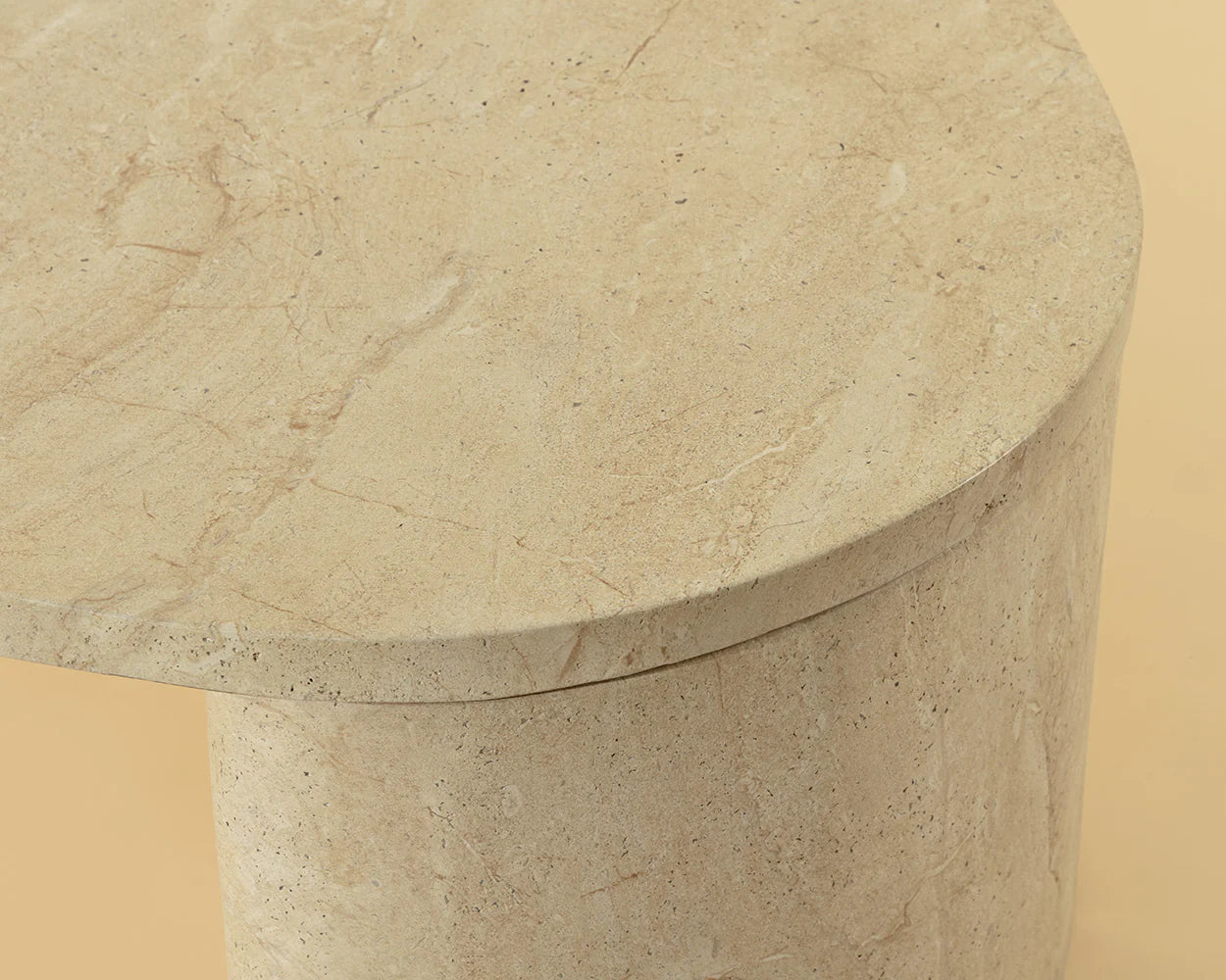Sunpan Furniture - Savinah Coffee Table - Travertine Look