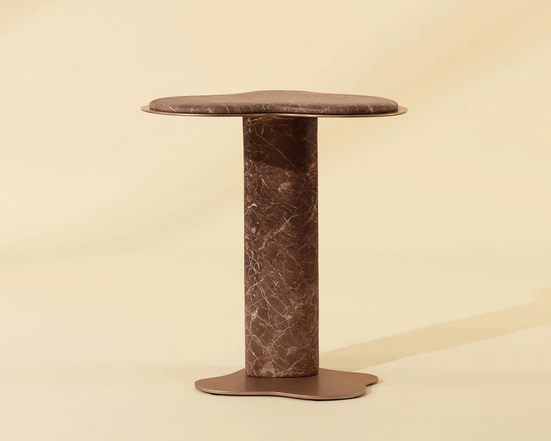 Sunpan Furniture - Isola End Table - Marble Look