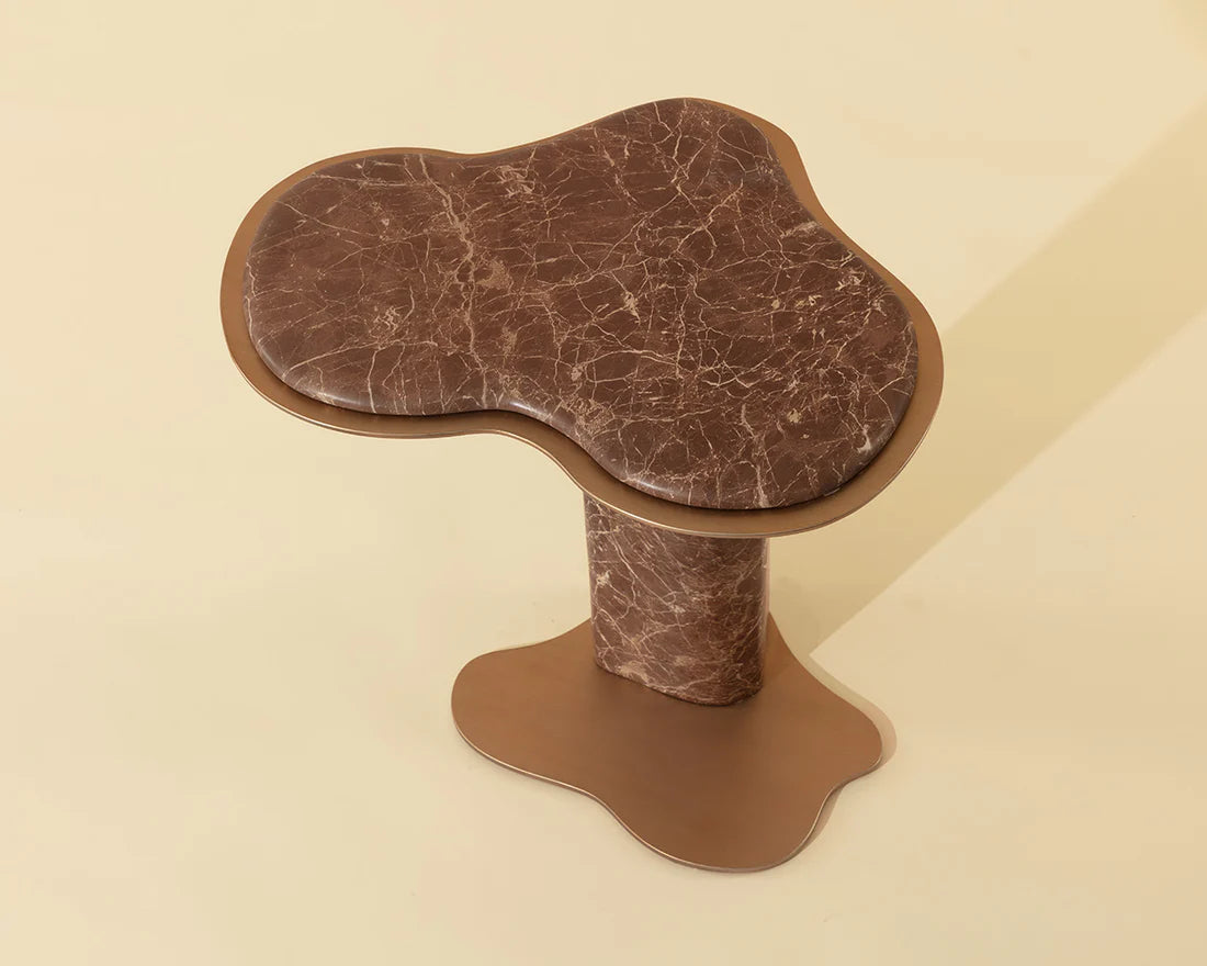 Sunpan Furniture - Isola End Table - Marble Look