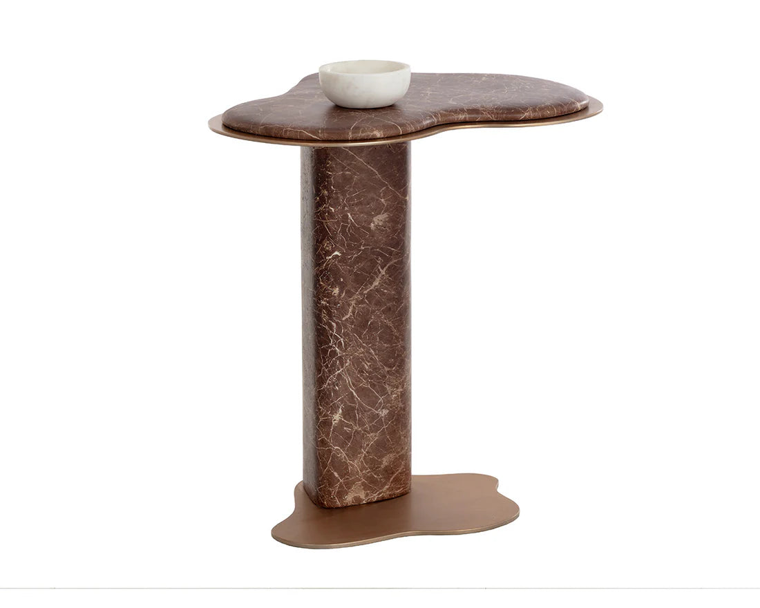 Sunpan Furniture - Isola End Table - Marble Look