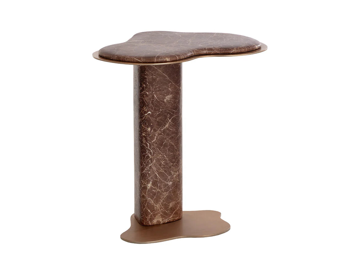 Sunpan Furniture - Isola End Table - Marble Look