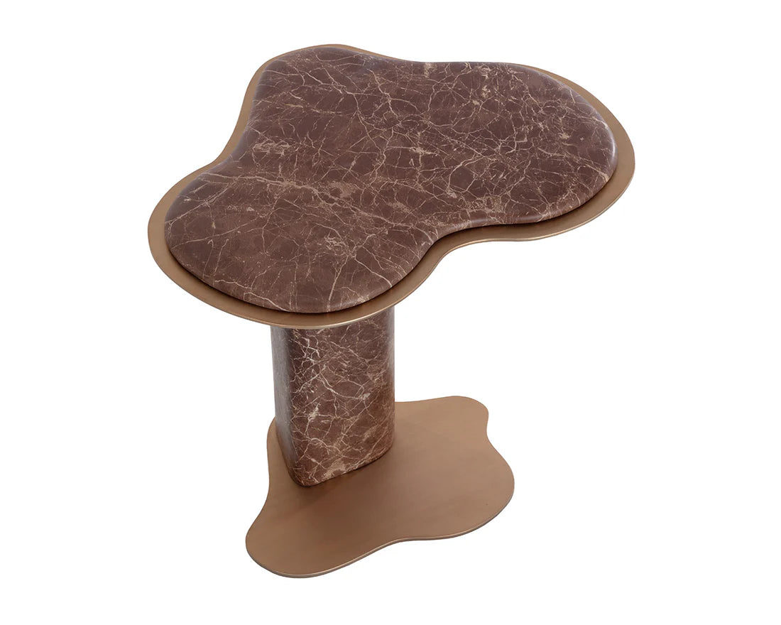 Sunpan Furniture - Isola End Table - Marble Look