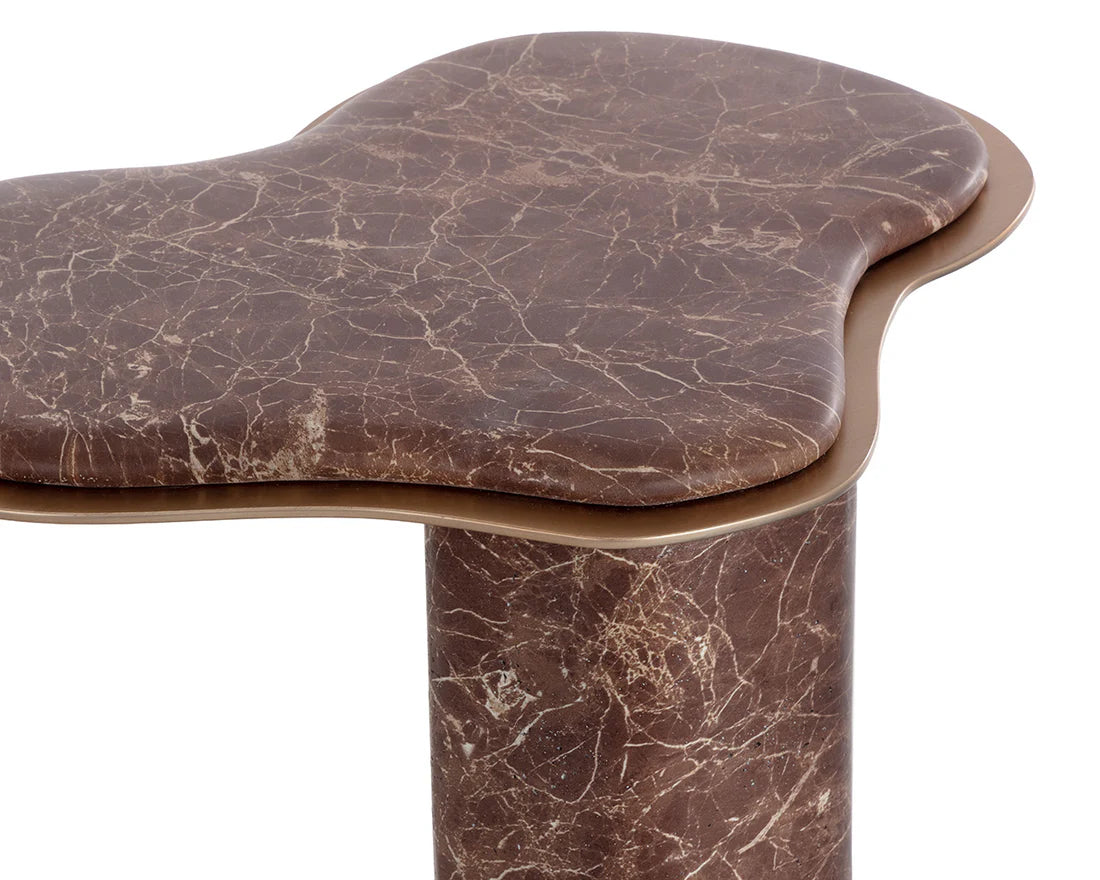 Sunpan Furniture - Isola End Table - Marble Look