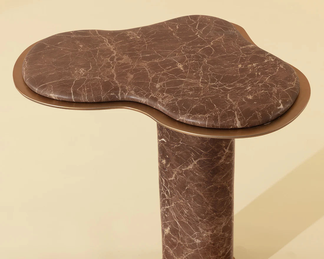 Sunpan Furniture - Isola End Table - Marble Look