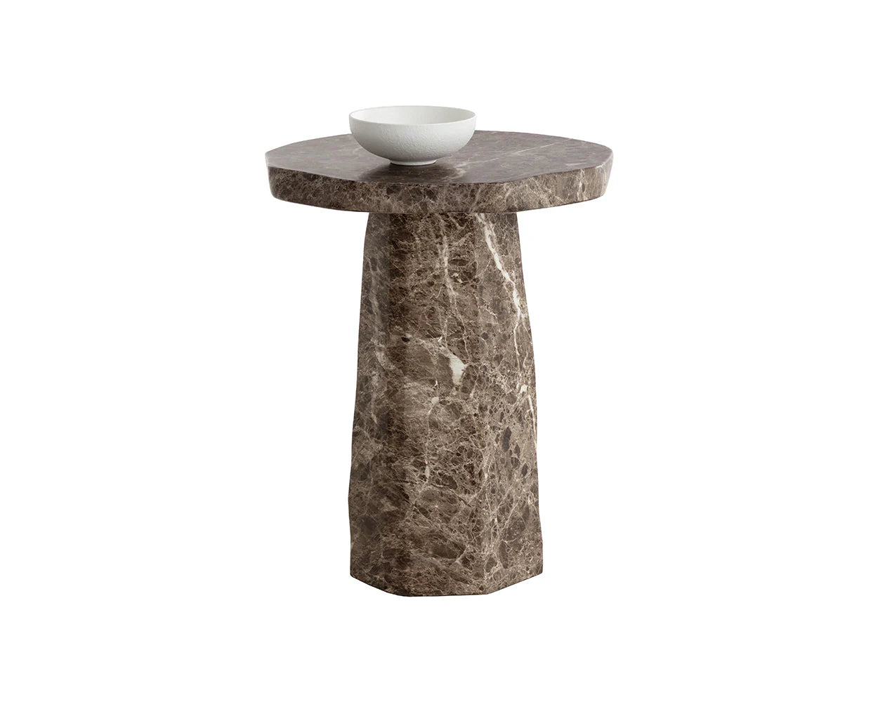 Sunpan Furniture - Baldur End Table - Marble Look