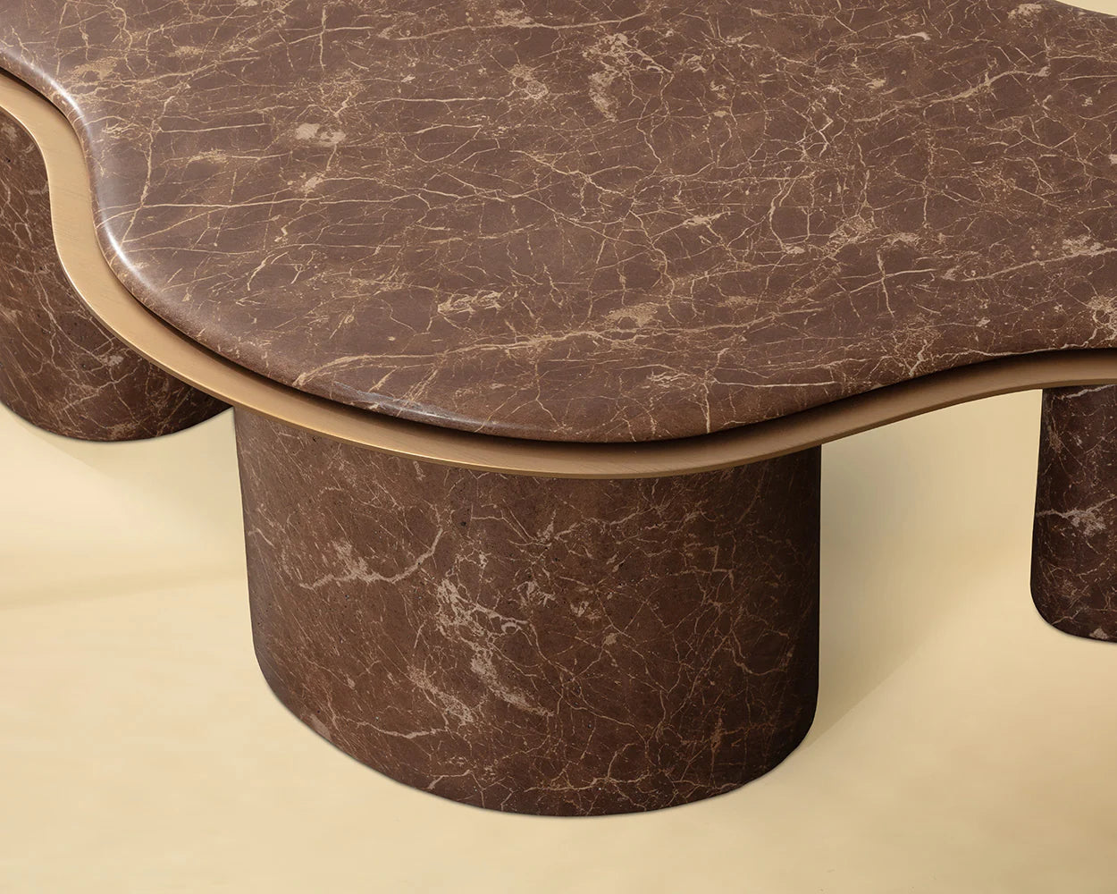 Sunpan Furniture - Isola Coffee Table - Marble Look