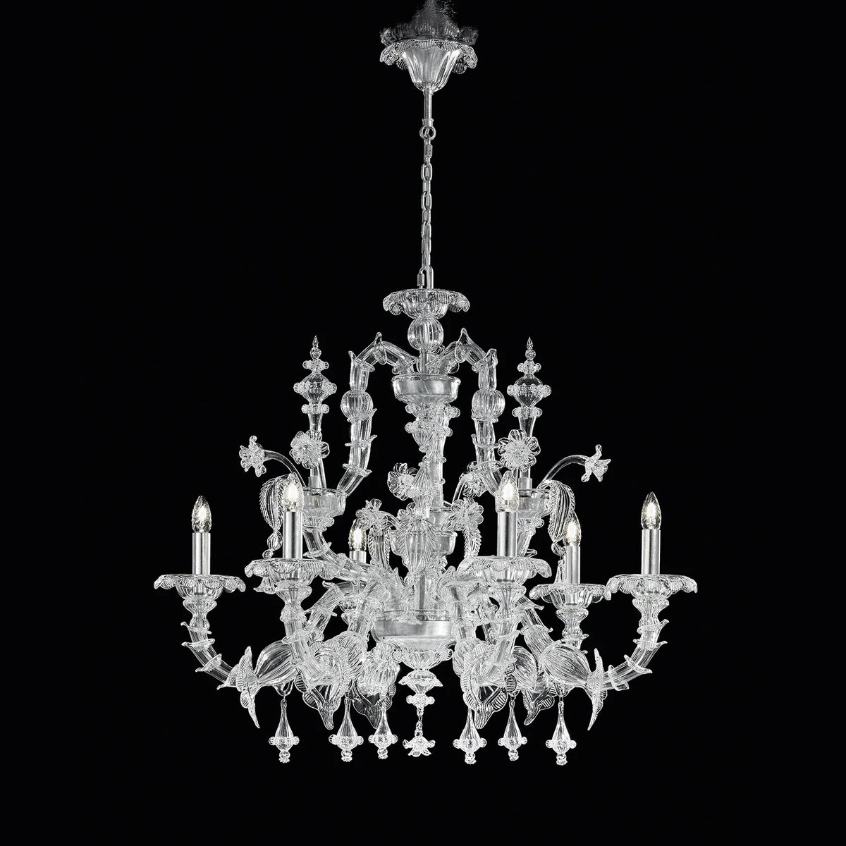Rezzonico Chandeliers Murano Glass