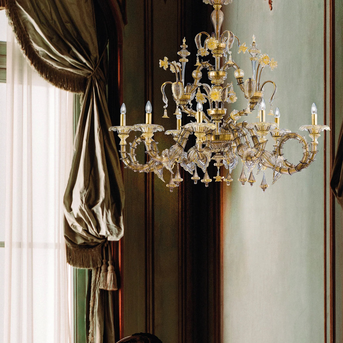 Rezzonico Oval Murano Crystal Chandeliers
