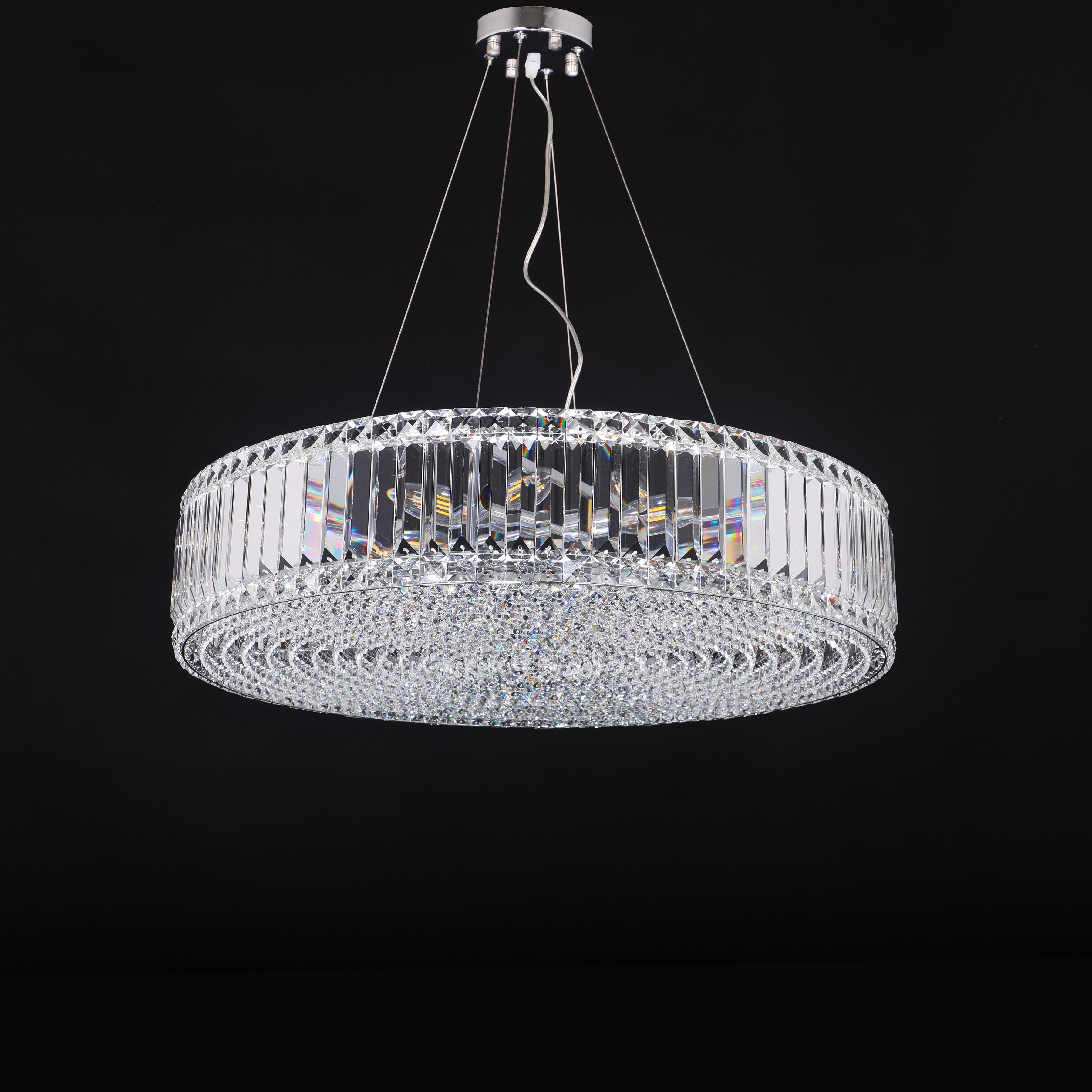 Brickell Round Crystal Ring Chandelier - Italian Concept - 