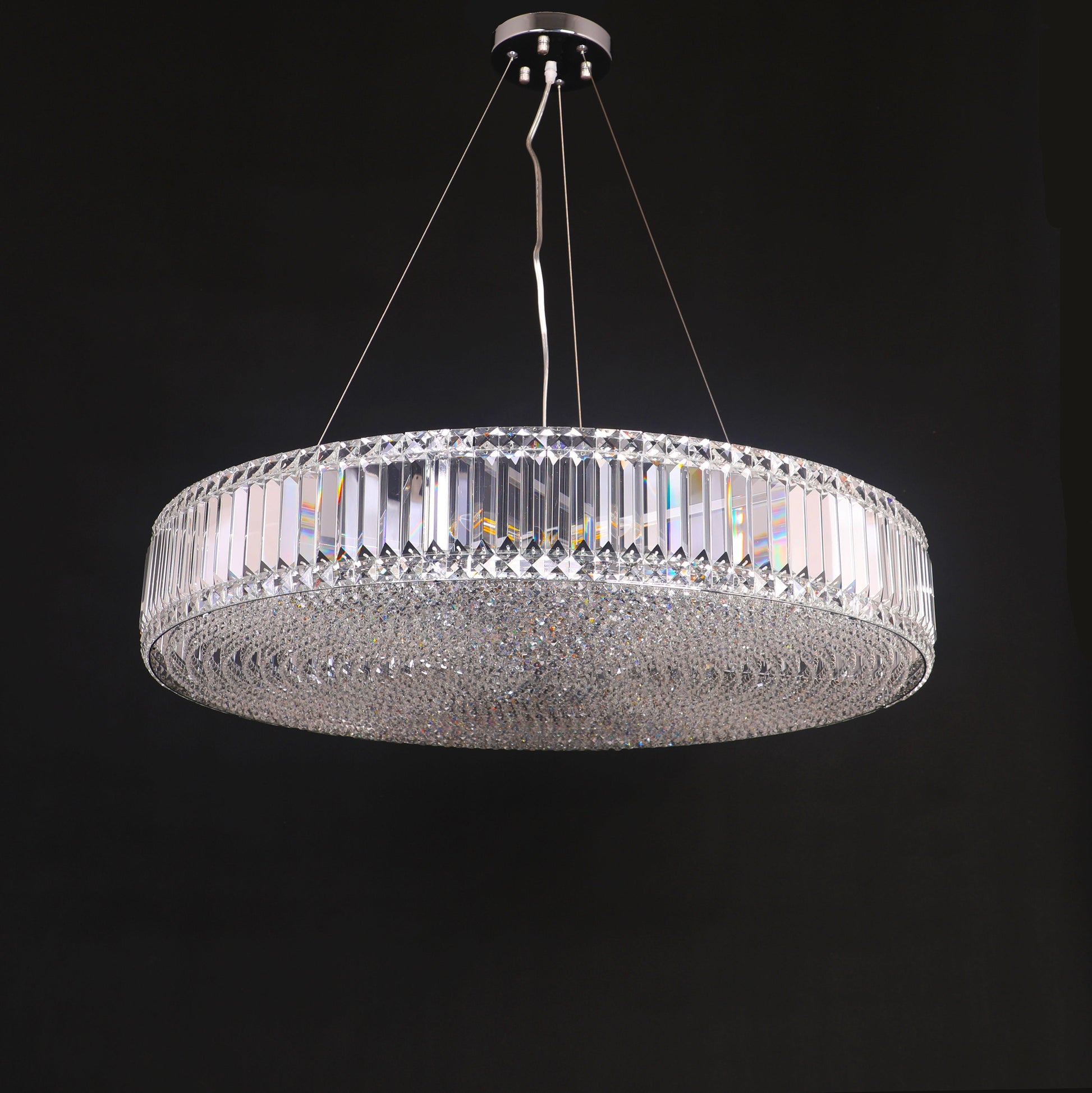 Brickell Round Crystal Ring Chandelier - Italian Concept - 