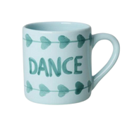 Ceramic Mug with Hand-painted DANCE