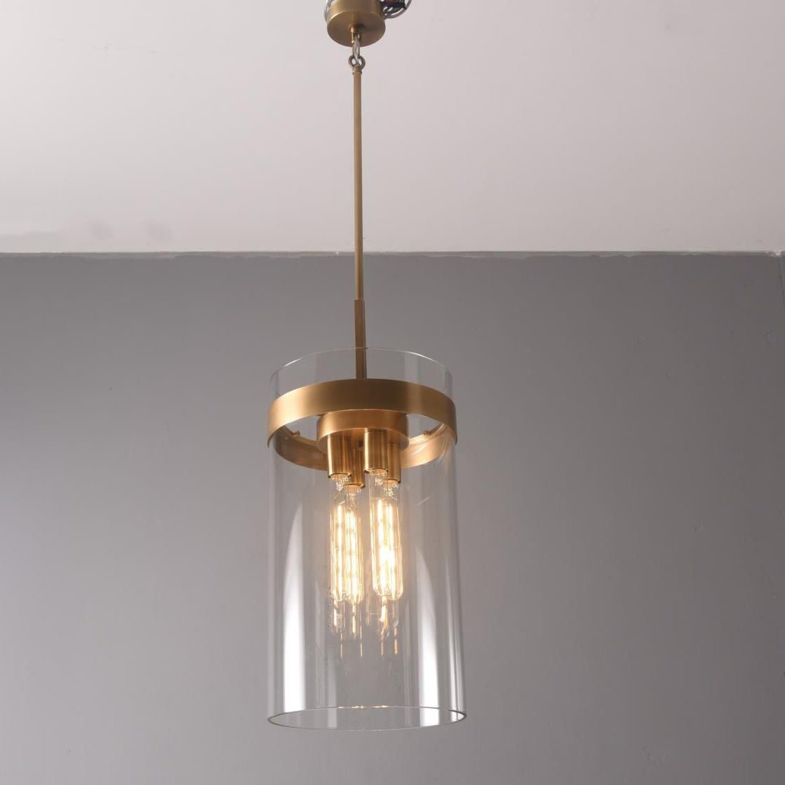 Armature Cylinder Glass Pendant Light - Italian Concept