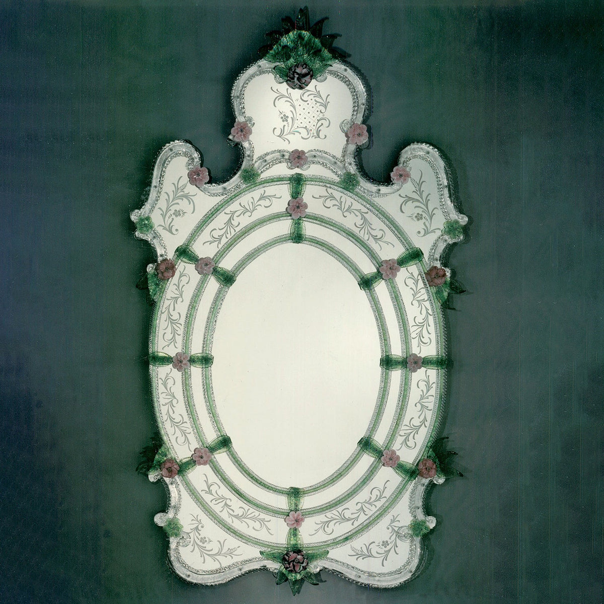 Murano Glass Mirror in Venetian Style 4A