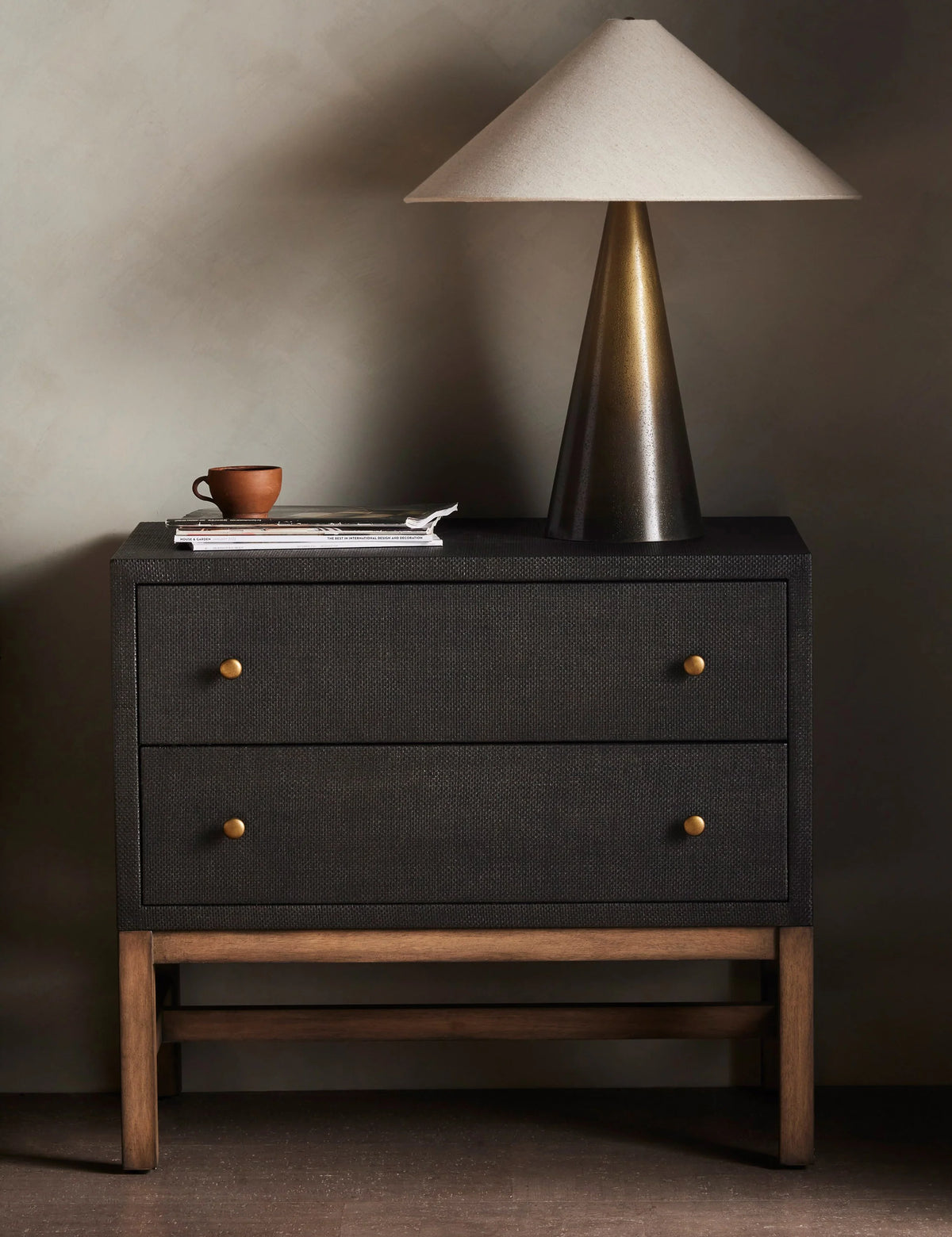 Vesper Raffia Nightstand