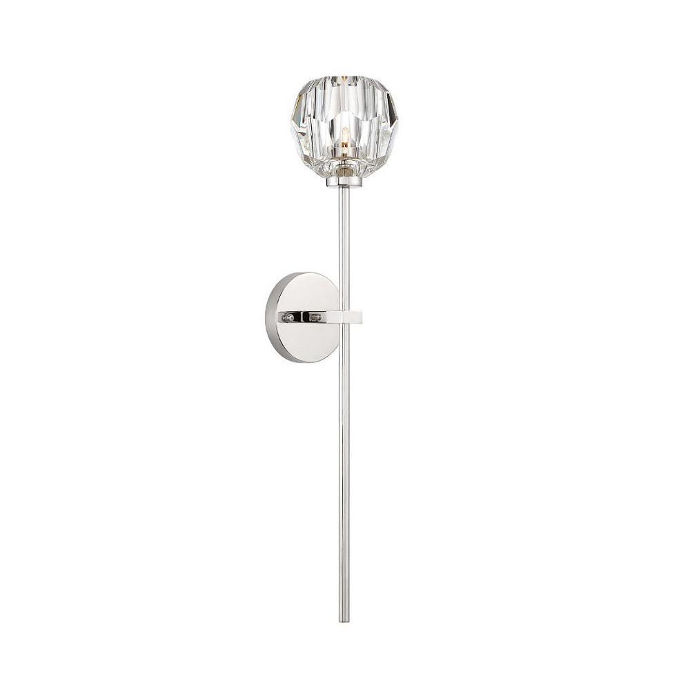 Blu Dior Crystal Prysm Torch Sconce - Italian Concept - 