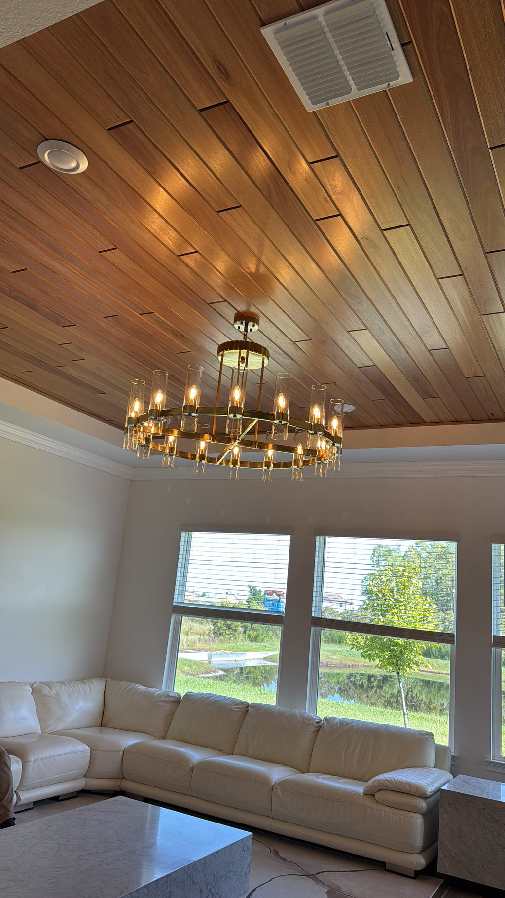 Armature Round Glass Cylinder Chandelier - Italian Concept -