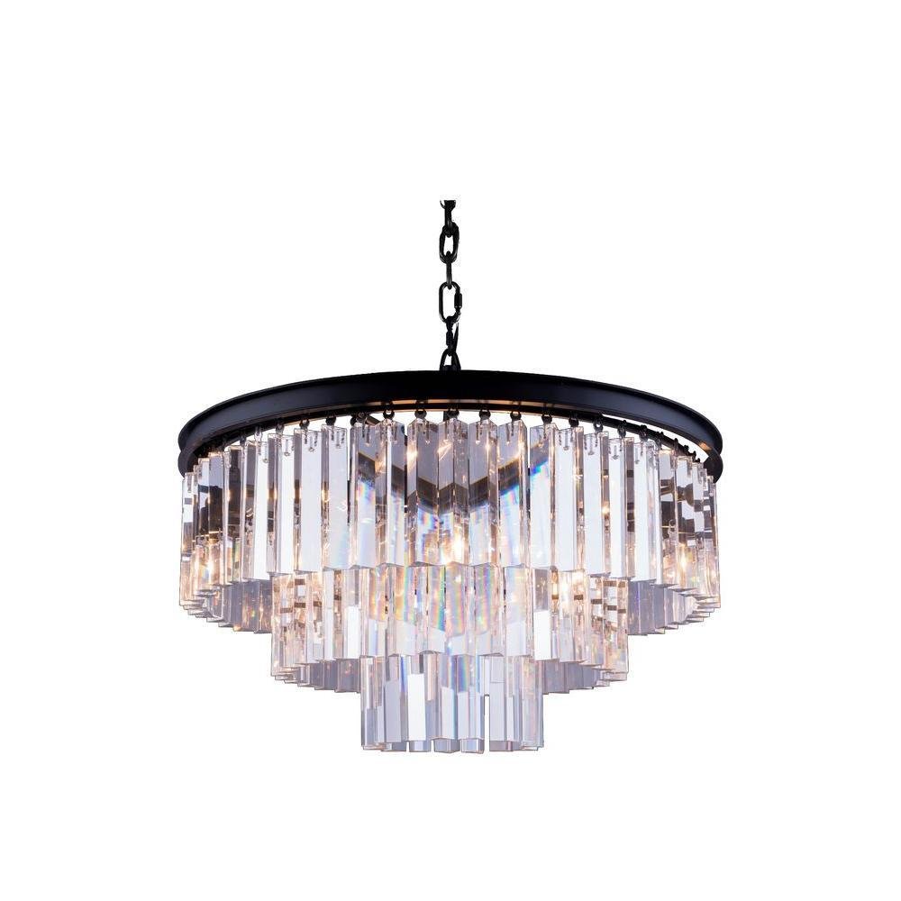 Apex Odeon Round Crystal Fringe Chandelier Collection - Italian Concept - 