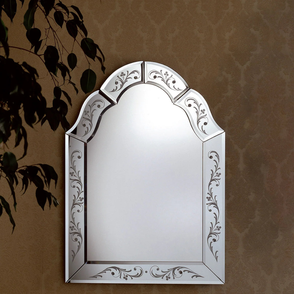 Arch Murano Glass Mirror In French Style