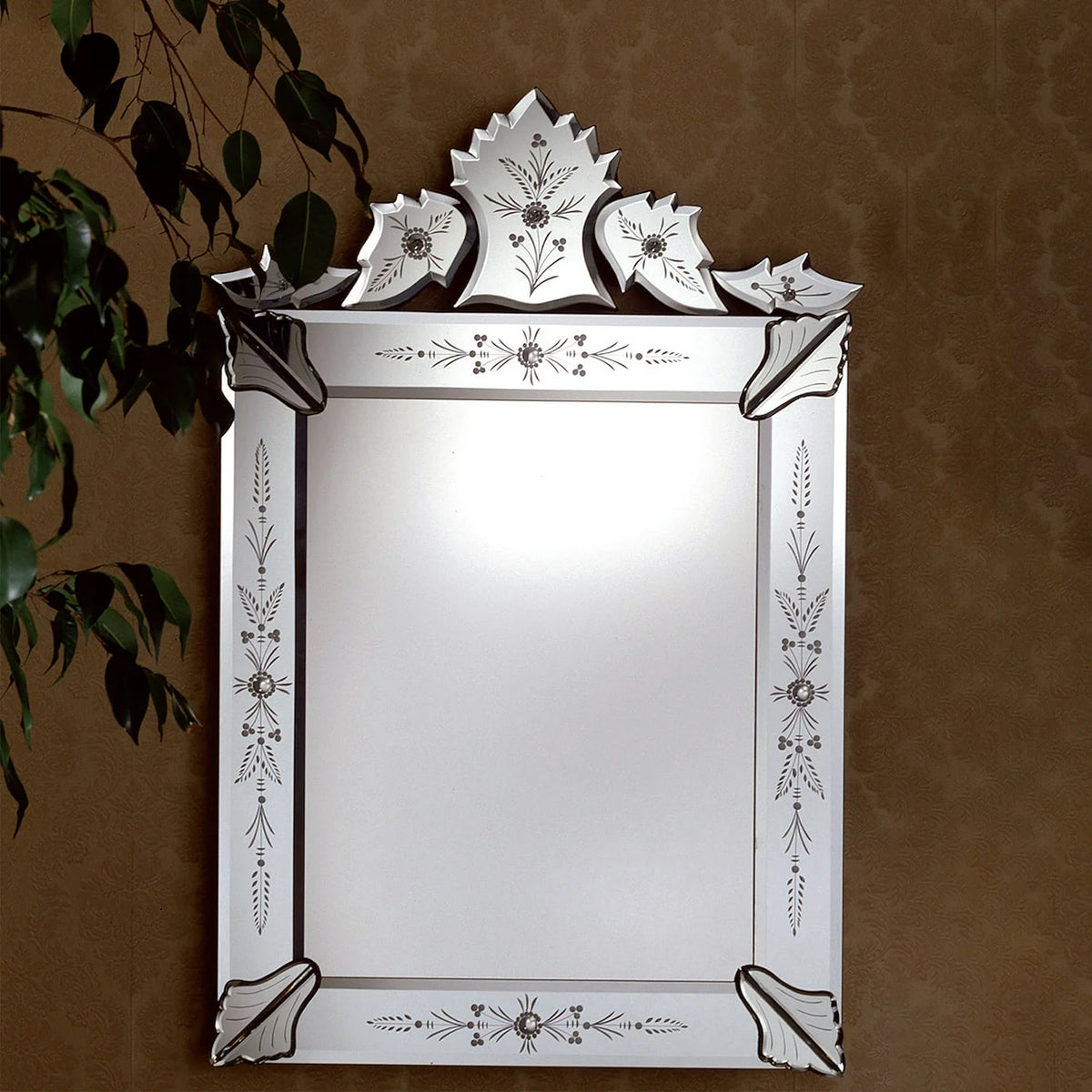 Rectangle Murano Glass Mirror French Style