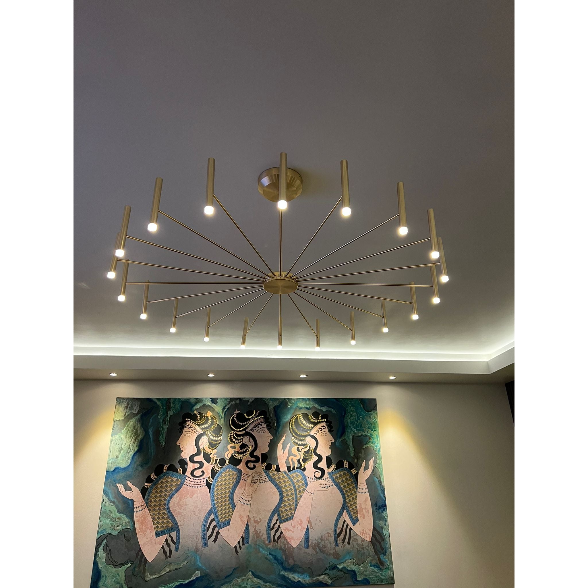 Gabin Sputnik Round LED Ring Chandelier - Italian Concept