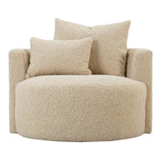 Rowe Furniture - Neutral Boucle Leander Swivel Chair