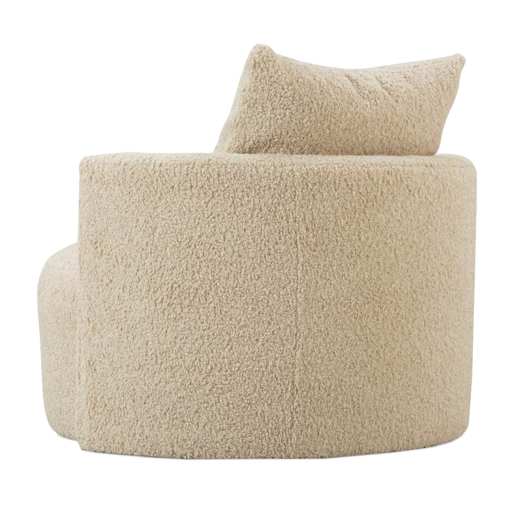 Rowe Furniture - Neutral Boucle Leander Swivel Chair
