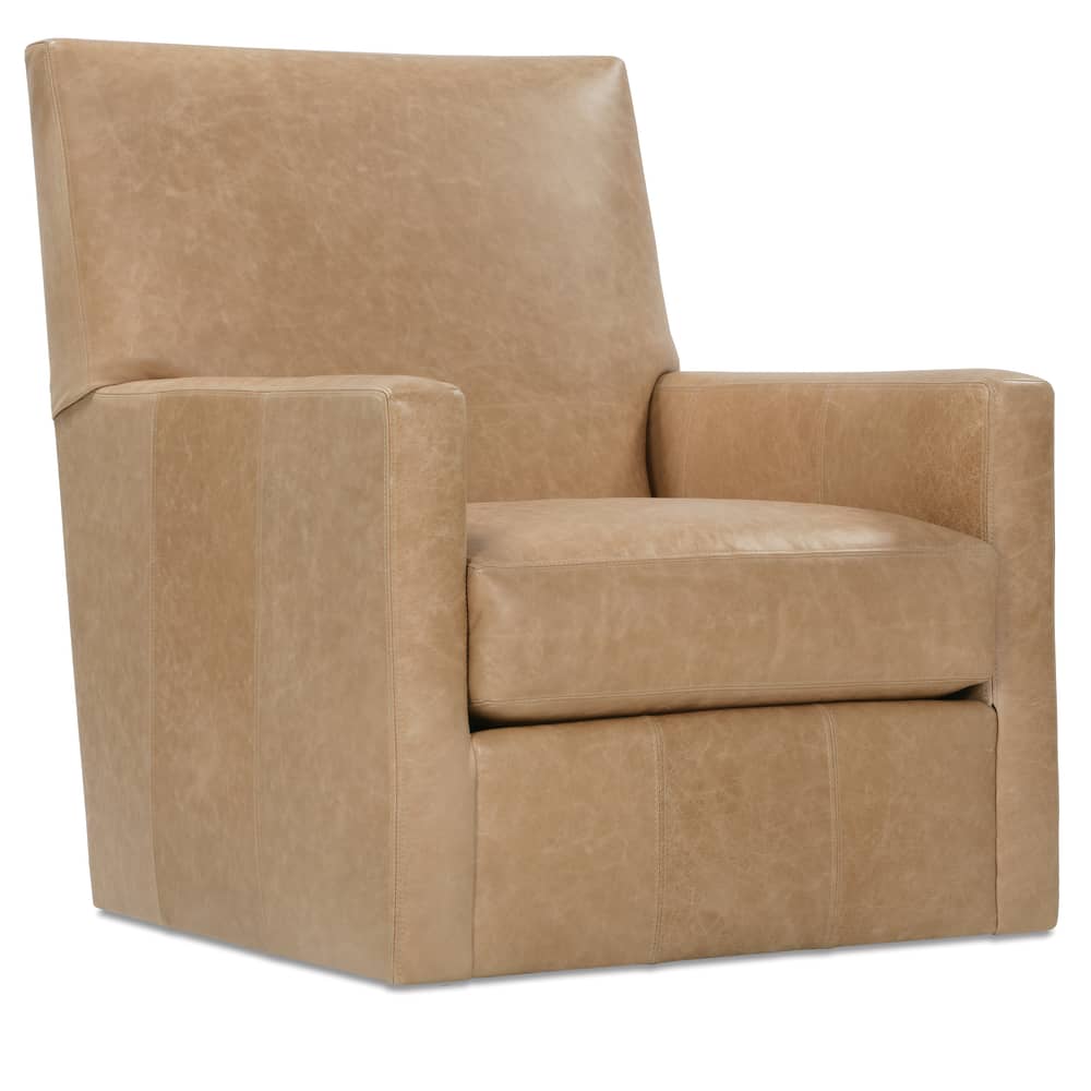 Rowe Furniture - Carlyn Leather Swivel Glider