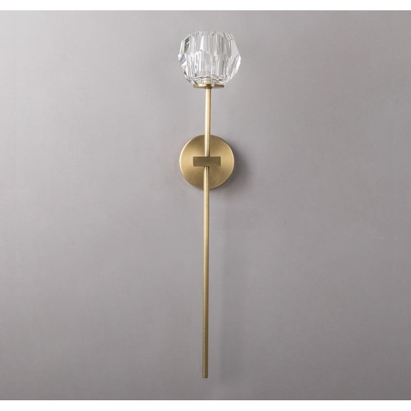 Blu Dior Crystal Prysm Torch Sconce - Italian Concept - 
