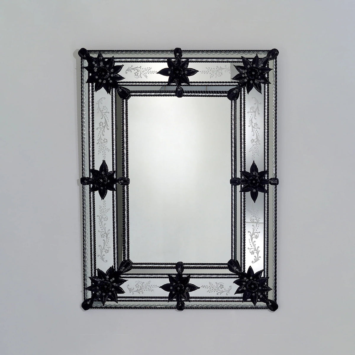 Murano Glass Mirror in Venetian Style 2C