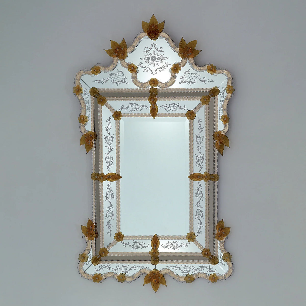 Murano Glass Mirror in Venetian Style 3D