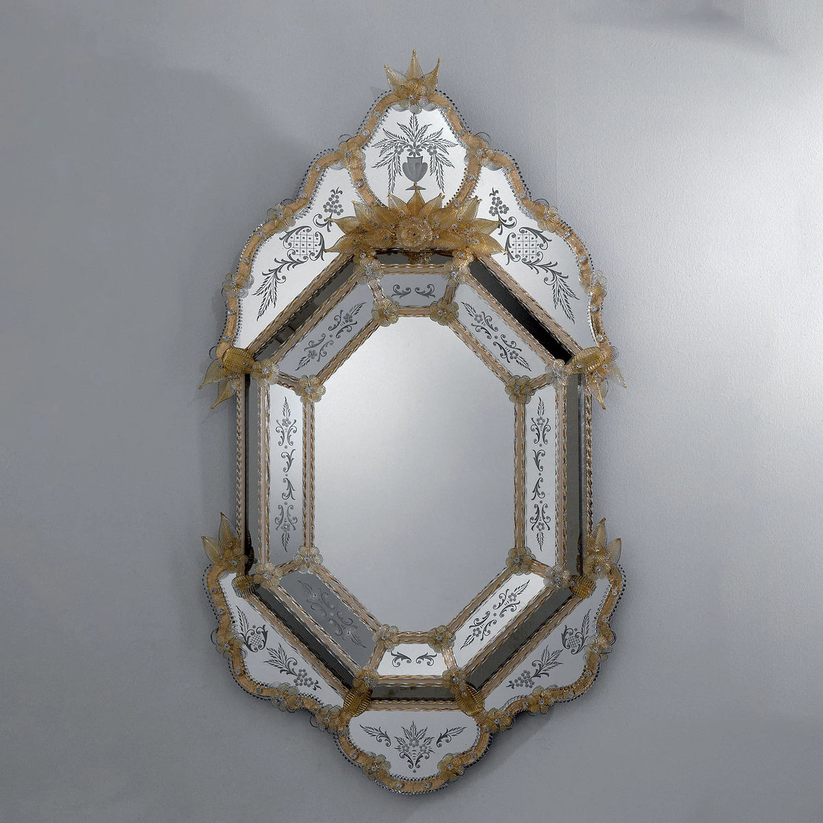 Murano Glass Mirror in Venetian Style 2B