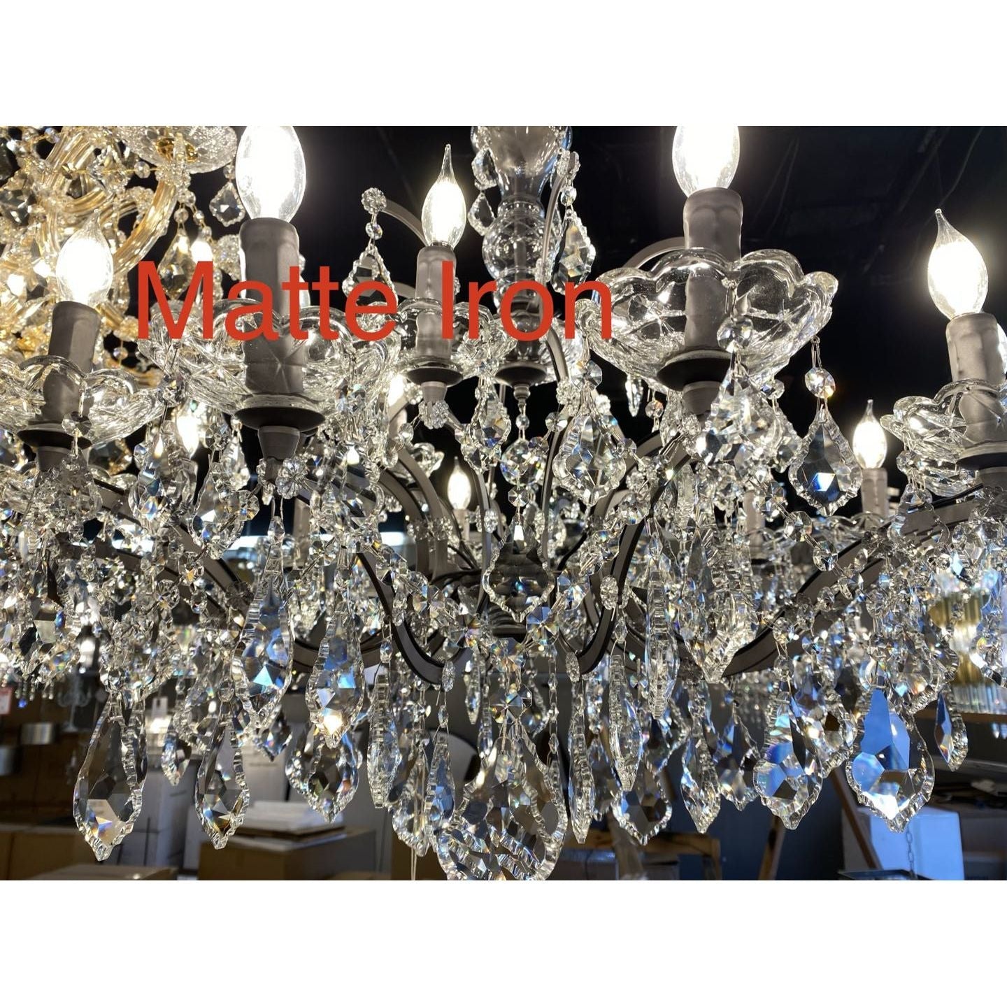 15 Light Rococo Maria Theresa Crystal Chandelier - Italian Concept - 