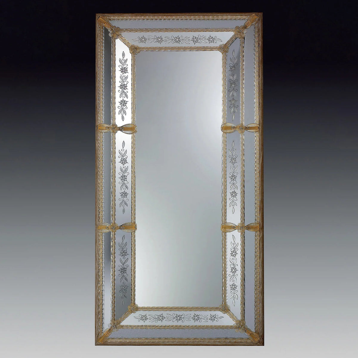 Murano Glass Mirror in Venetian Style 4B