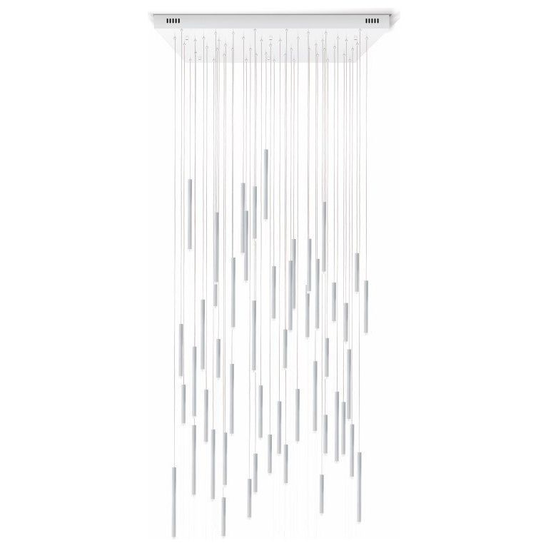 Bellini Square Two-Tone Tubular Pendant Light Chandelier - Italian Concept - 