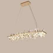 Beneteau Crystal Linear LED Chandelier - Italian Concept - 