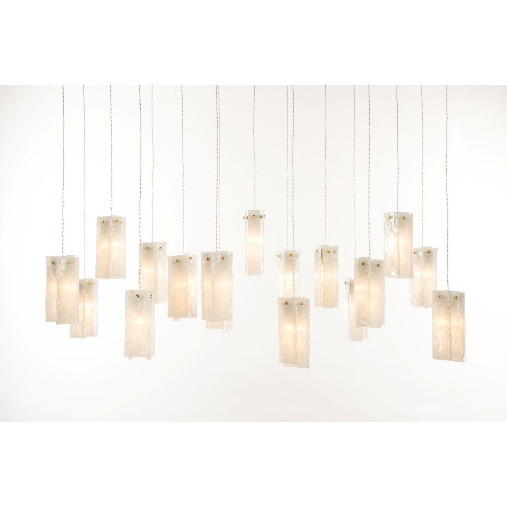 Rain Glass Tile Single Pendant Light - Italian Concept