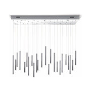 Bellini Rectangular Tubular Pendant Light Chandelier - Italian Concept - 