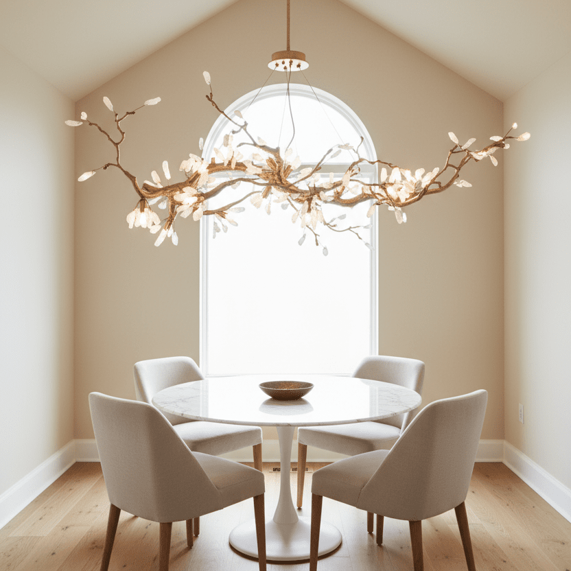 49" Lacquered Brass - Vaulted Breakfast Nook