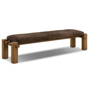 Alderwick Leather Bench