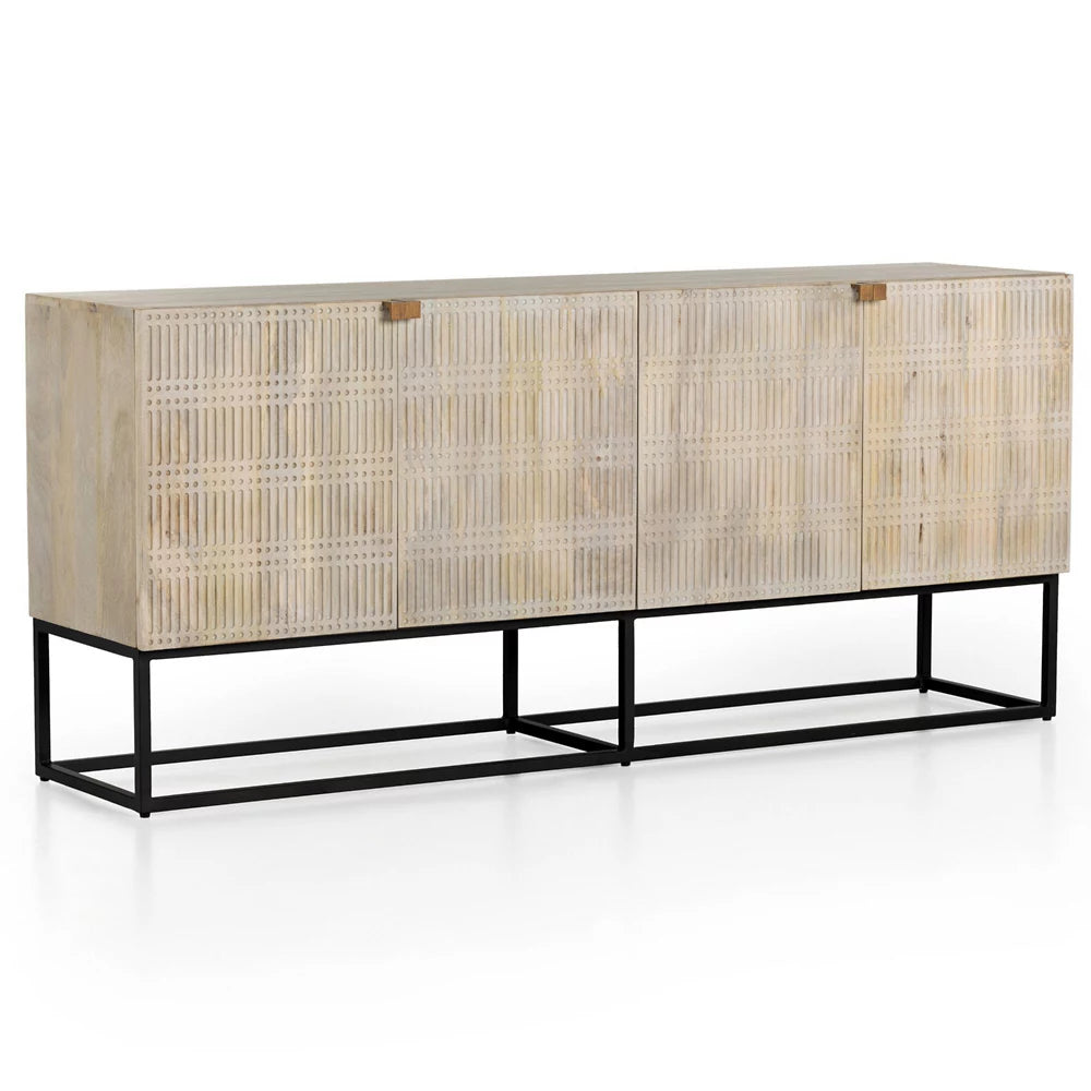 Caldera Carved Wood Sideboard